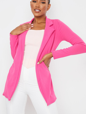 Pink Longline Blazer