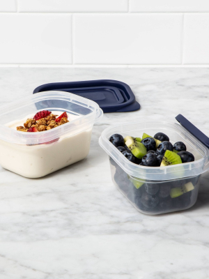 4ct Press Lid Plastic Food Storage Set - Made By Design™