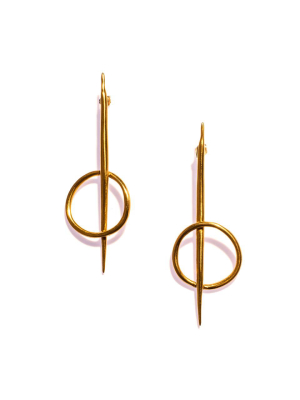 K/ller Collection Quill Rising Studs - Brass