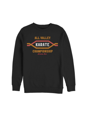 Men's Cobra Kai All Valley Karate Championship Logo Sweatshirt