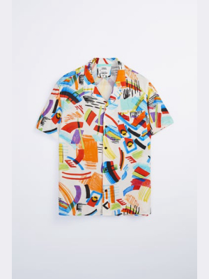 Illustrated Print Shirt