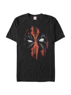 Men's Marvel Deadpool Streak Mask T-shirt