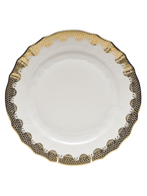 Fish Scale Dinner Plate, Gold