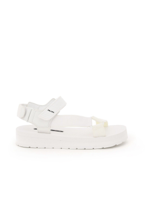 Prada Nomad Logo Detailed Sandals