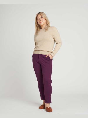 Cigarette Pants - Plum