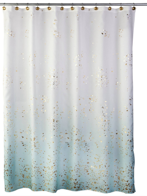 Splatter Shower Curtain Aqua - Skl Home