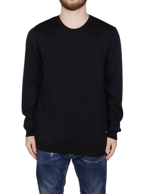 Valentino V Logo Intarsia Jumper