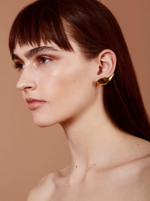 Lobe Ear Cuff In Gold- Left Ear