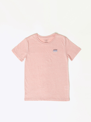 Wave Embroidered Triblend Tee