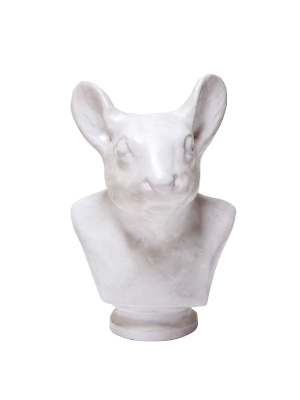 Nutkin Animal Bust Frost White