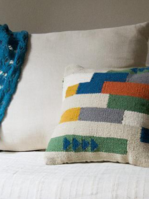 El Delta Wool Throw Pillow Cover