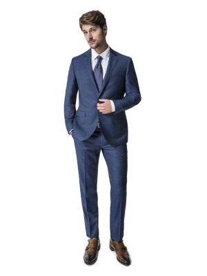 Ronaldo Slim Fit Navy Blue Suit