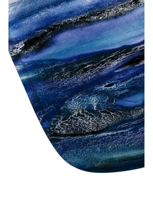 Iris Lehnhardt Floating Memory Foam Bath Mat Blue - Deny Designs