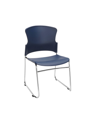 Set Of 4 Multi Use Plastic Stack Chair - Ofm