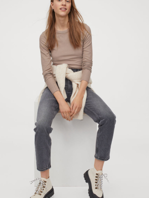 Ribbed Modal-blend Top