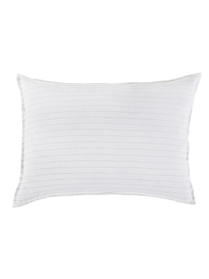 Blake Big Pillow 28" X 36" With Insert - White/ocean