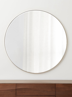 Edge Brass Round 48" Wall Mirror