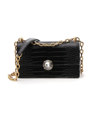 Miu Miu Embossed Foldover Crossbody Bag