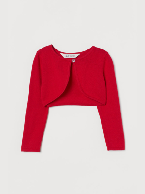 Fine-knit Bolero Sweater