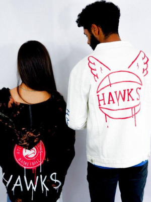 'go Hawks' Denim Jacket - Men