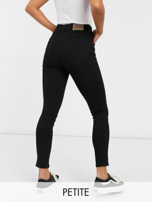 Pull&bear Petite High Waist Jean In Black