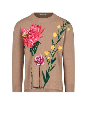 Valentino Flowersity Intarsia Knit Sweater