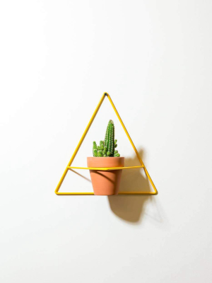 Triangle Wall Planter Yellow