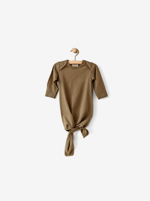 Organic Jersey Infant Sleep Gown - Camel