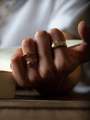 Gold Skull Ring