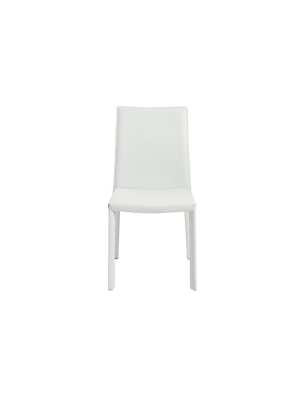 Set Of Two Hasina Side Chairs In White