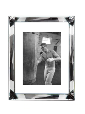 Steve Mcqueen Boxing In Black And White Print