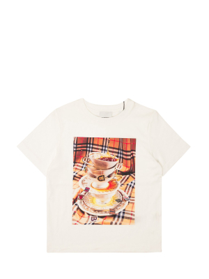Burberry Kids Teacup Print T-shirt