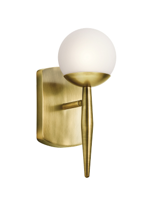 Kichler Jasper 1 Light Sconce - Brass