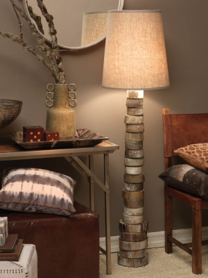 Stacked Horn Floor Lamp