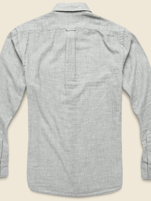 Hartford Double Cloth Shirt - Charcoal Heather