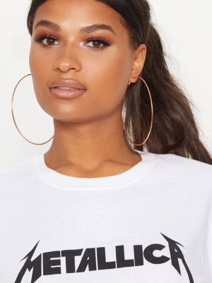 Rose Gold Large Hoop Earrings