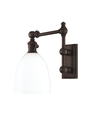 Roslyn 1 Light Wall Sconce Old Bronze