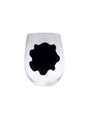 Epicureanist Stemless Chalkboard Wine Glasses 2.9oz