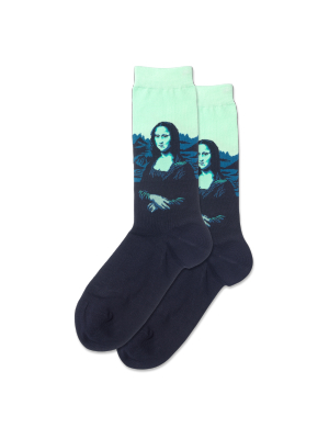 Women's Mona Lisa Pop Crew Socks