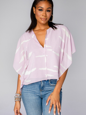 Buddylove Dave Short Sleeve Swing Top - Pink Tiger