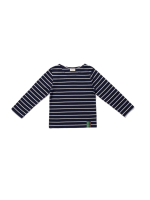 The Riley Organic - Navy/cream