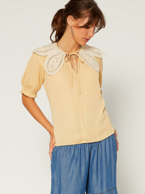 Lace Collar Blouse