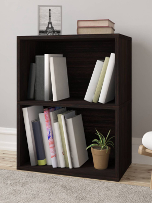 Way Basics Eco 2 Shelf Rectangle Bookshelf