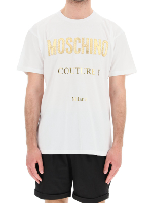 Moschino Golden Logo Jersey T-shirt