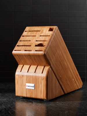 Wusthof ® 15-slot Bamboo Knife Block