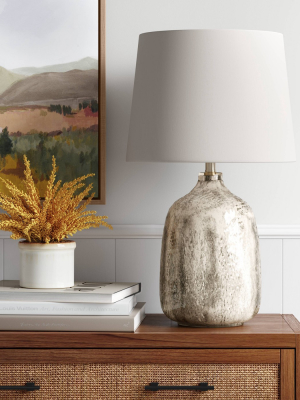 Glass Lamp Base Silver - Threshold™