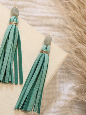 Larimer Earrings In Seafoam