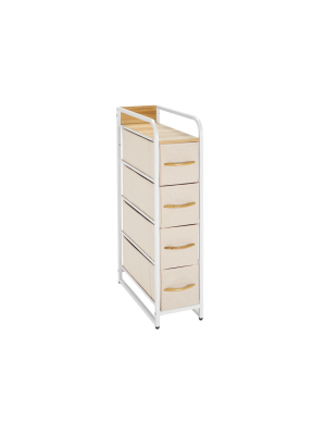 Mdesign Vertical Dresser Storage Tower With 4 Drawers