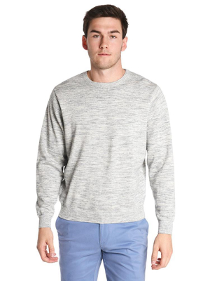 Oxford Abbott Long Sleeve Heather Crewneck Sweater