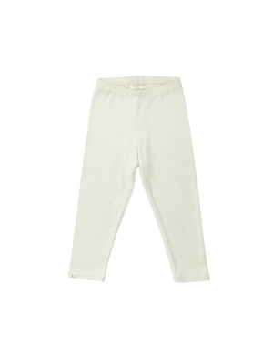 Bacabuche Rib Legging - Cream